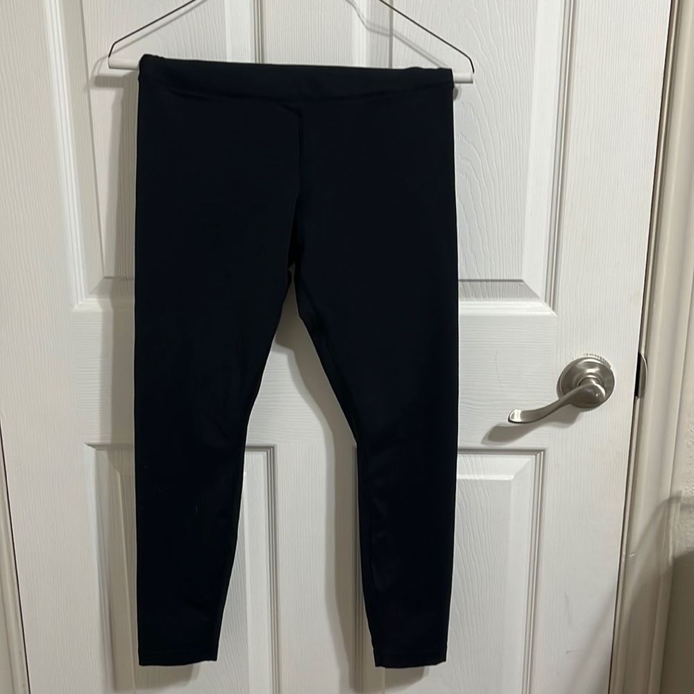 Lands End Womens Black Leggings - S/P - 6-8